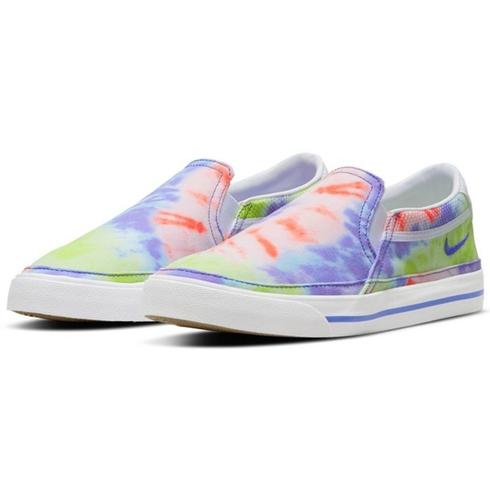 New Nike Court Legacy Tie Dye Slip On Sneakers